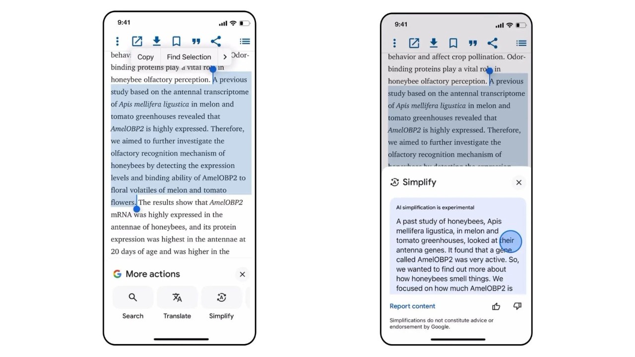 Google’ın yeni “Simplify” özelliği, anlamadığınız metinleri sizin için basitleştirecek Google’ın yeni “Simplify” özelliği, anlamadığınız metinleri sizin için basitleştirecek
